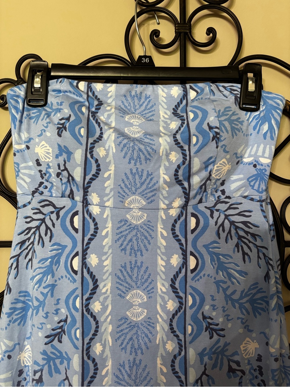 This Lilly Pulitzer Noa Strapless Maxi Dress.  Size 4 - Picture 3 of 9
